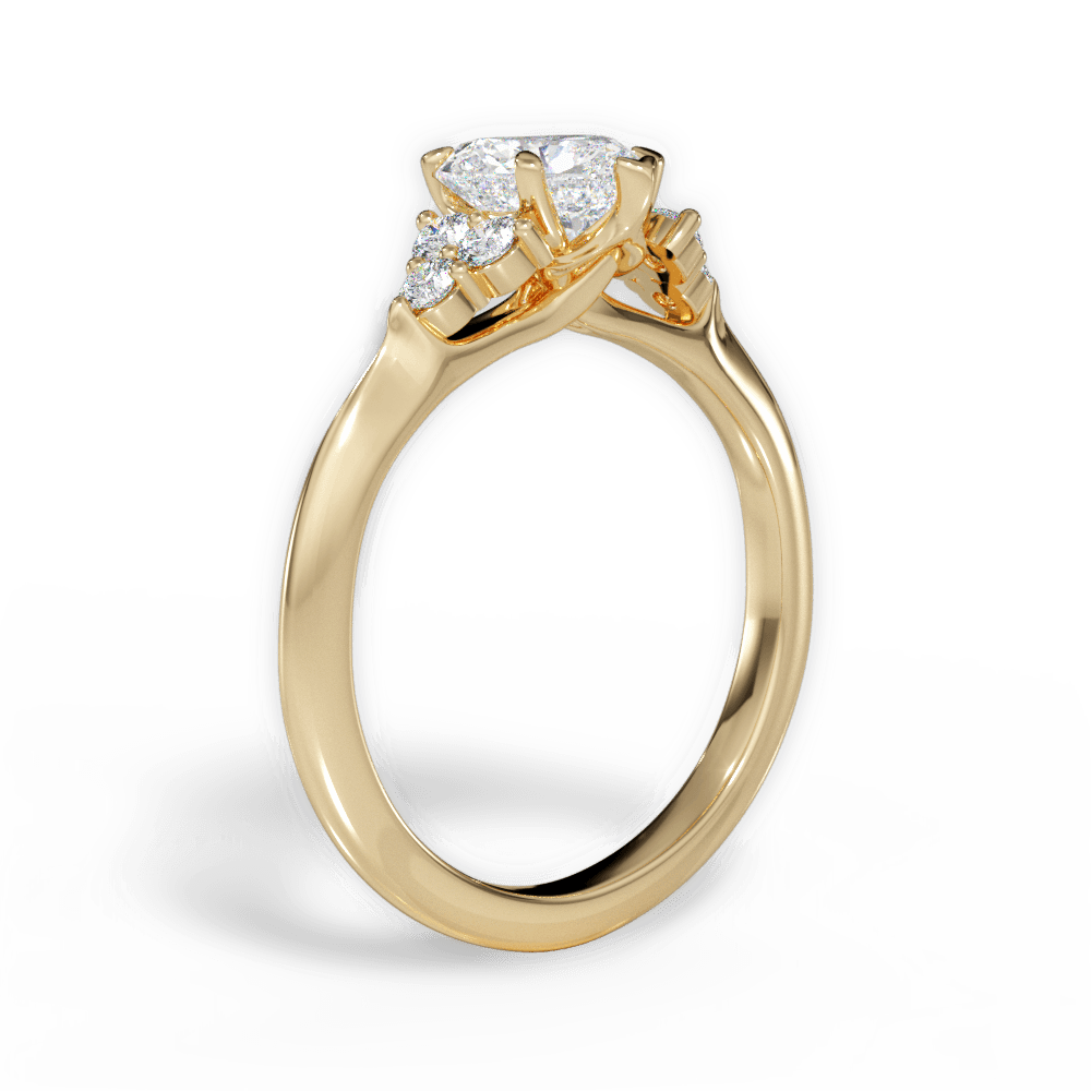 14kt Yellow Gold/18kt Yellow Gold/heart/front