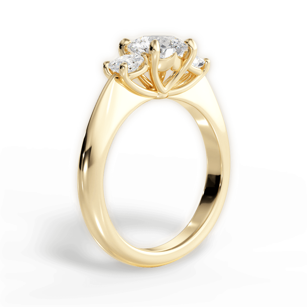 14kt Yellow Gold/18kt Yellow Gold/round/front