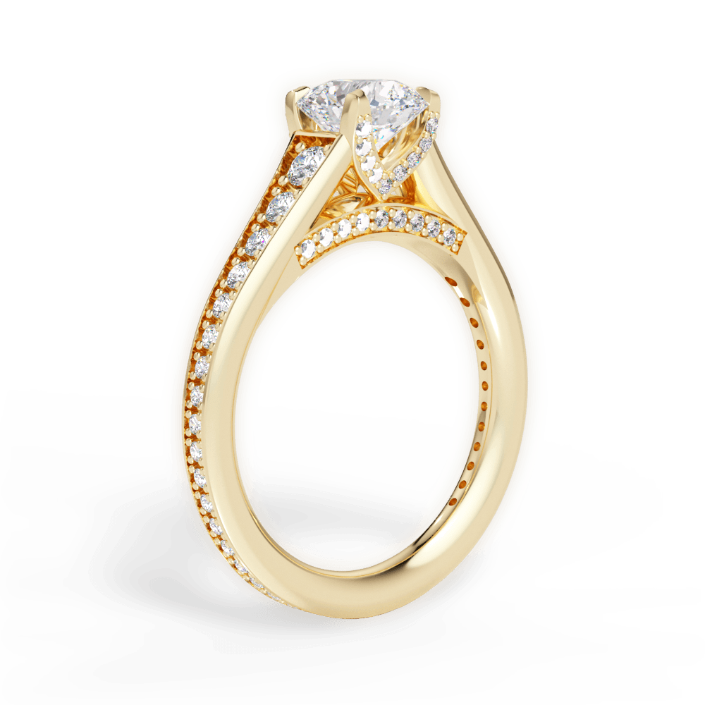 14kt Yellow Gold/18kt Yellow Gold/round/front