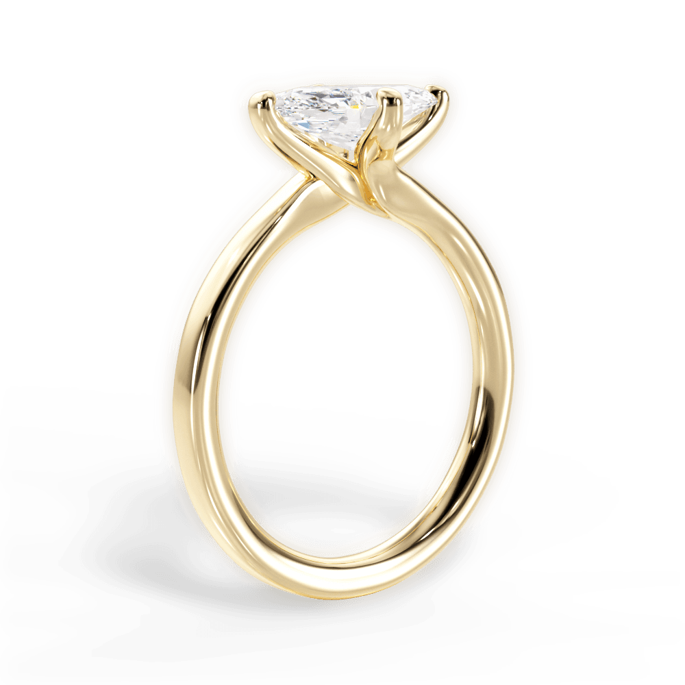 14kt Yellow Gold/18kt Yellow Gold/marquise/front