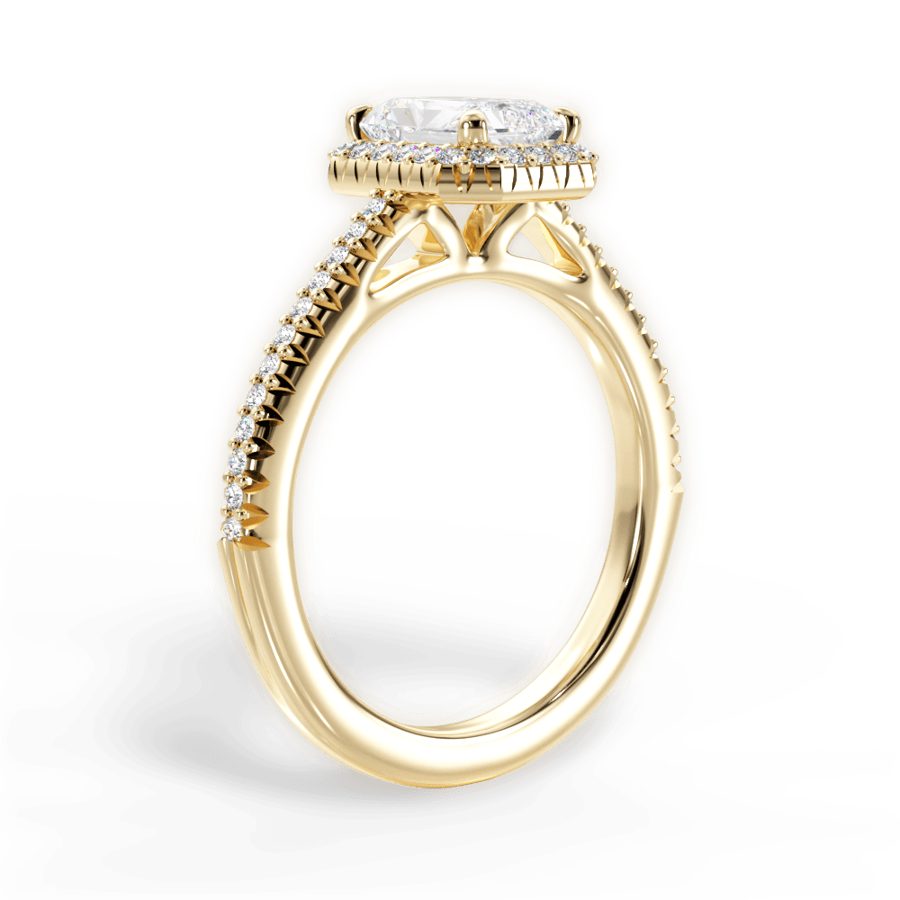 14kt Yellow Gold/18kt Yellow Gold/radiant/front