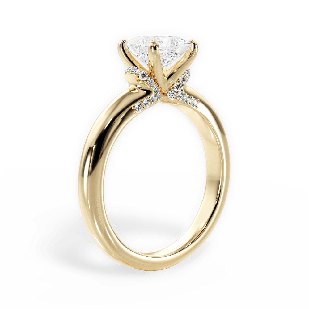 14kt Yellow Gold/18kt Yellow Gold/princess/front