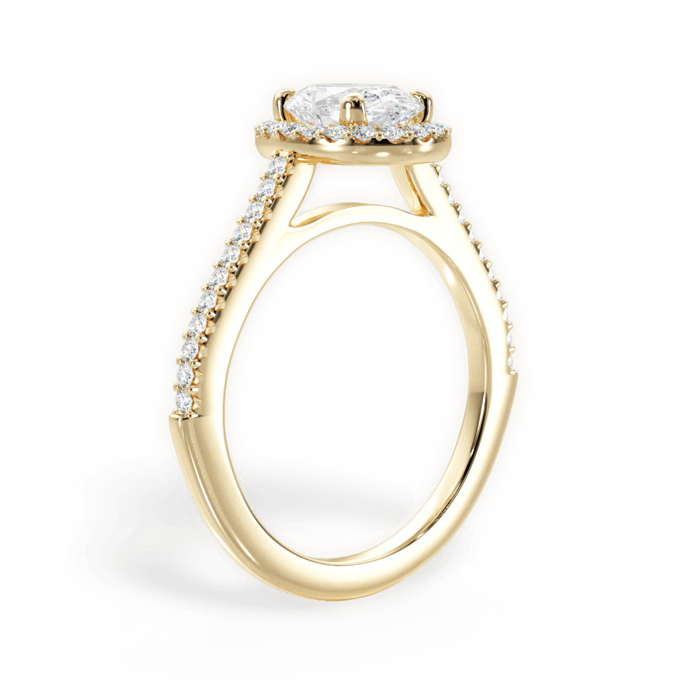 14kt Yellow Gold/18kt Yellow Gold/oval/front