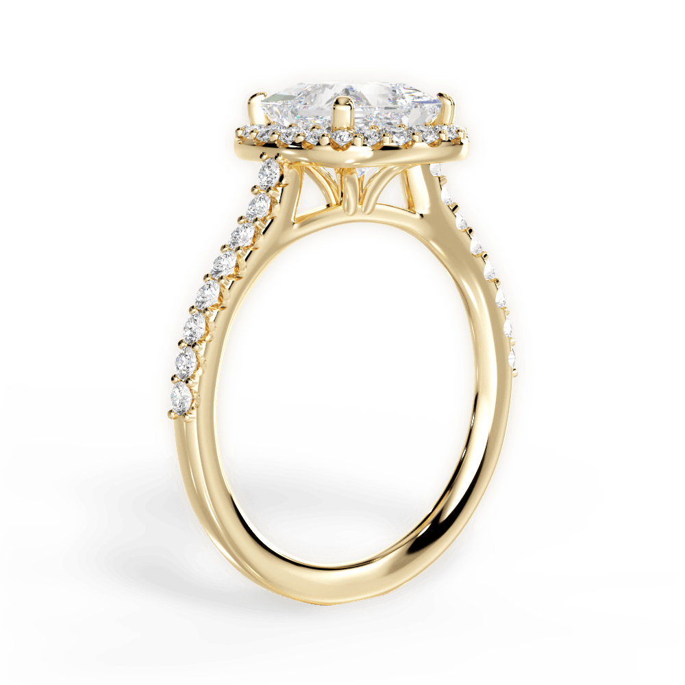 14kt Yellow Gold/18kt Yellow Gold/princess/front