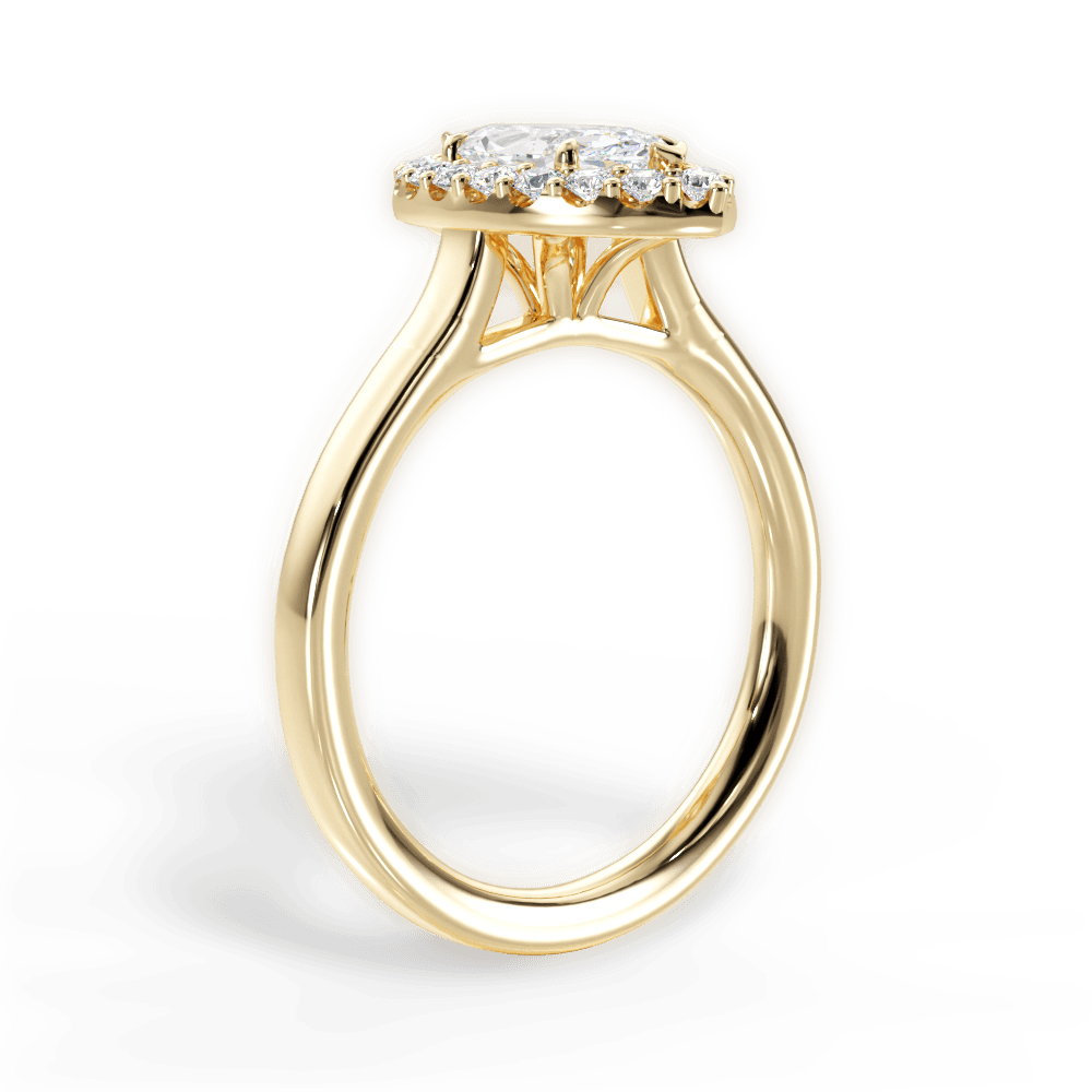 14kt Yellow Gold/18kt Yellow Gold/marquise/front