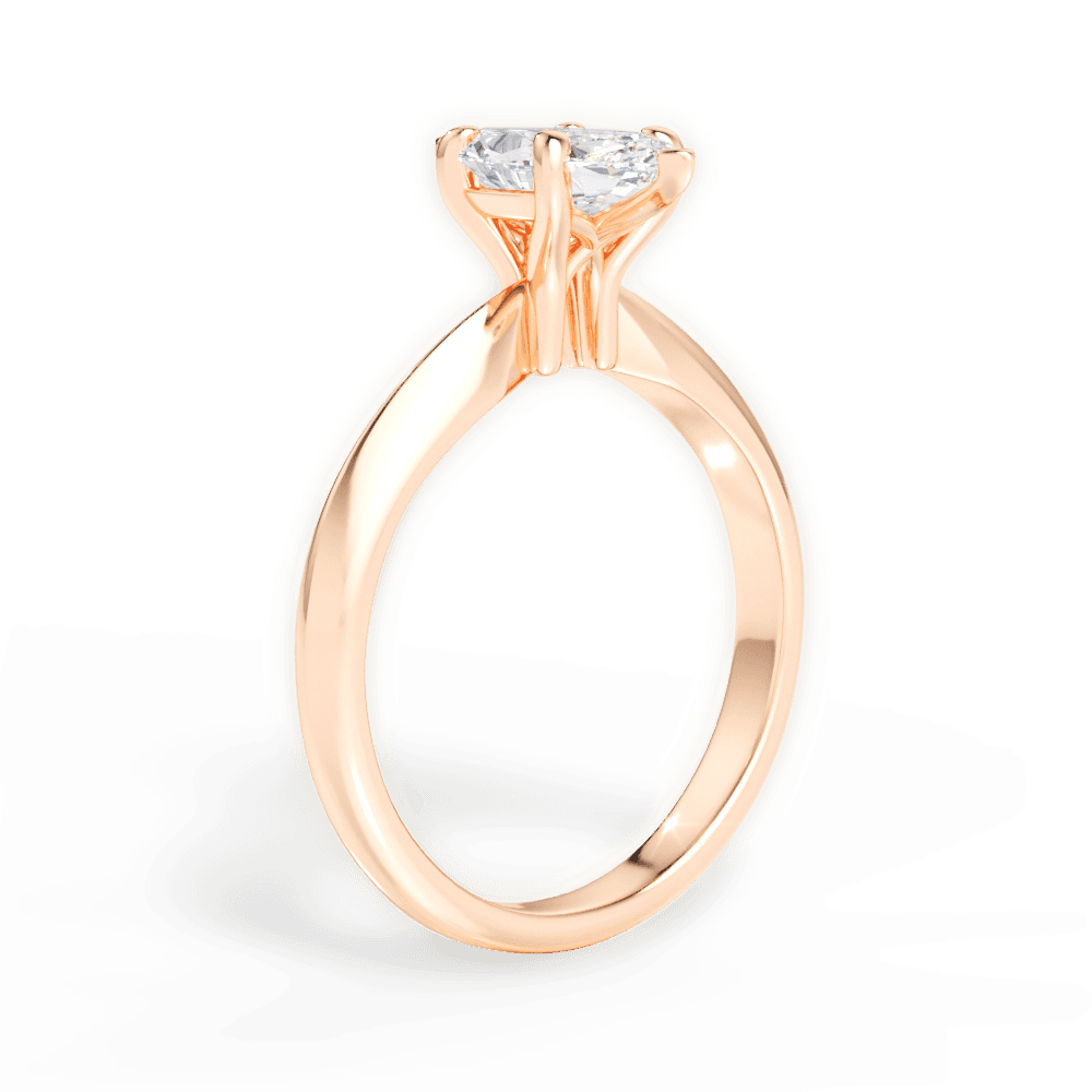 14kt Rose Gold/18kt Rose Gold/marquise/front