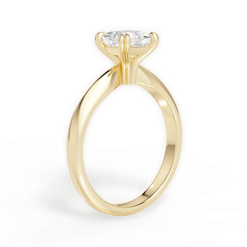 14kt Yellow Gold/18kt Yellow Gold/princess/front