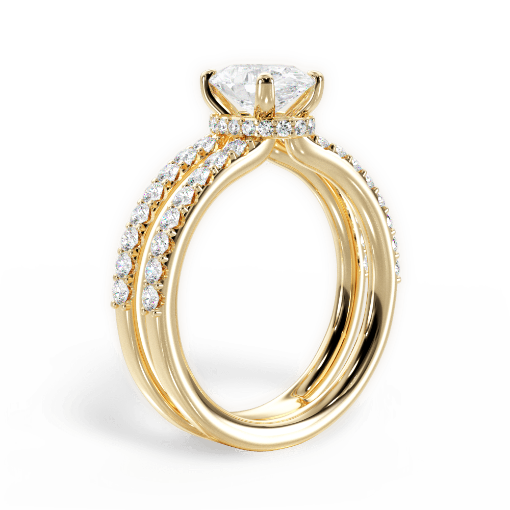 14kt Yellow Gold/18kt Yellow Gold/oval/front