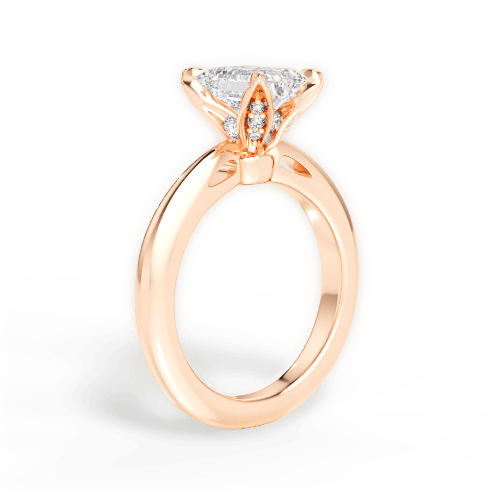 14kt Rose Gold/18kt Rose Gold/emerald/front