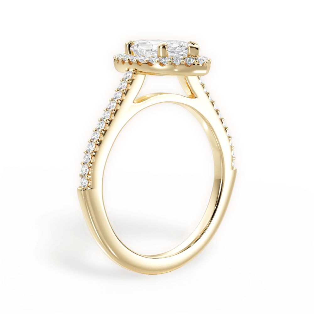 14kt Yellow Gold/18kt Yellow Gold/marquise/front