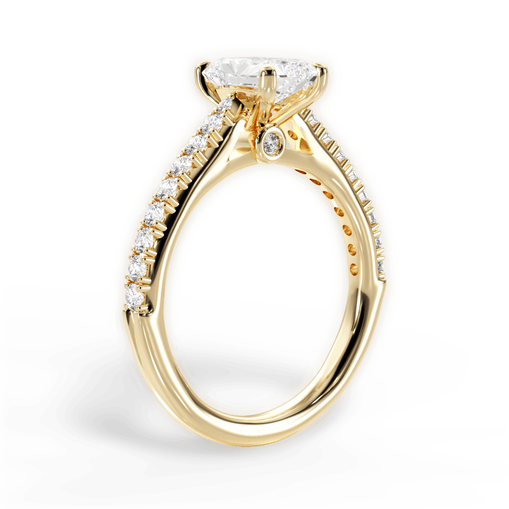 14kt Yellow Gold/18kt Yellow Gold/radiant/front