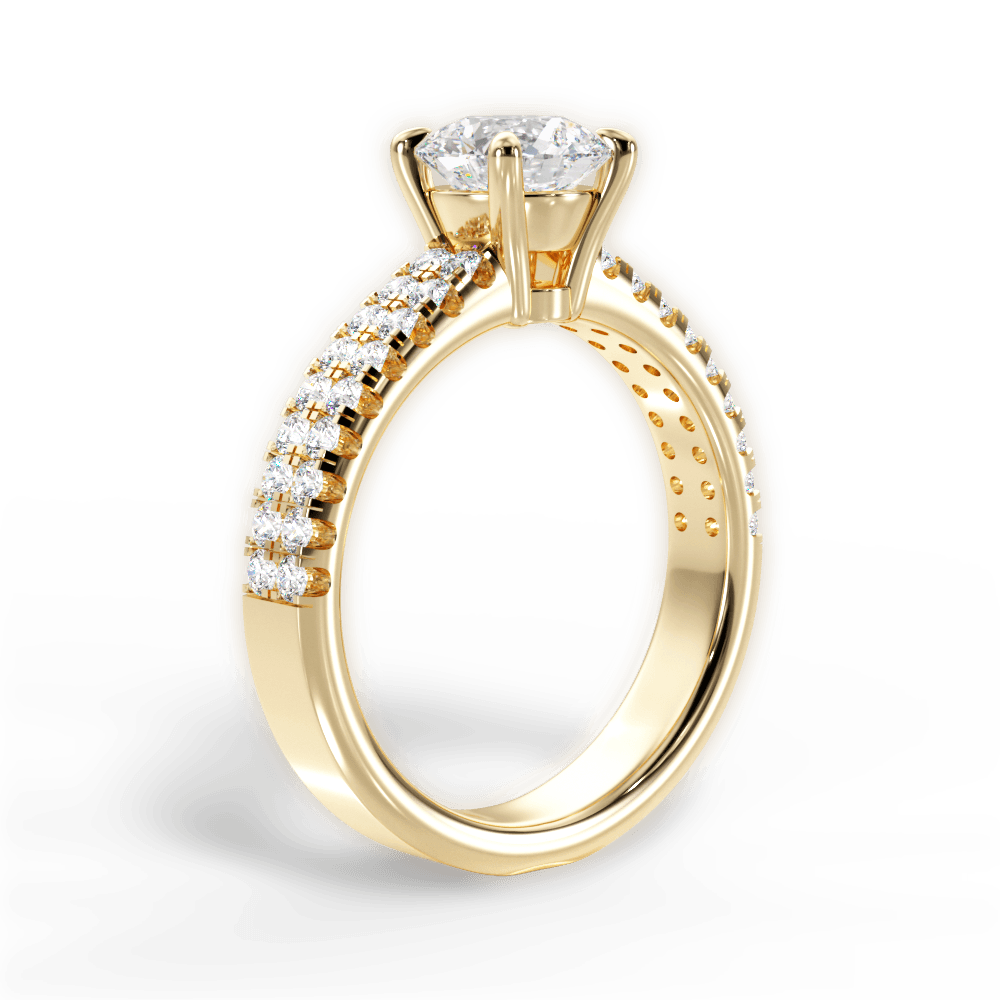 14kt Yellow Gold/18kt Yellow Gold/round/front