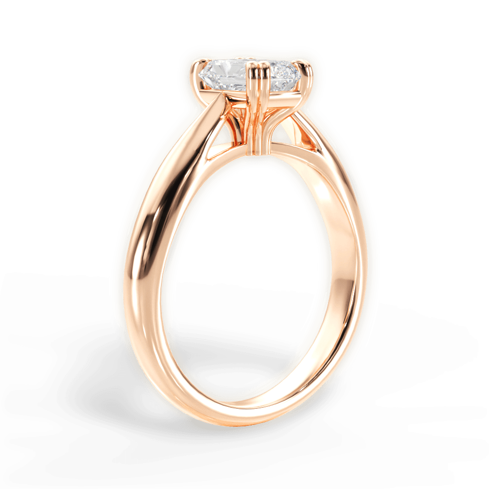 14kt Rose Gold/18kt Rose Gold/radiant/front