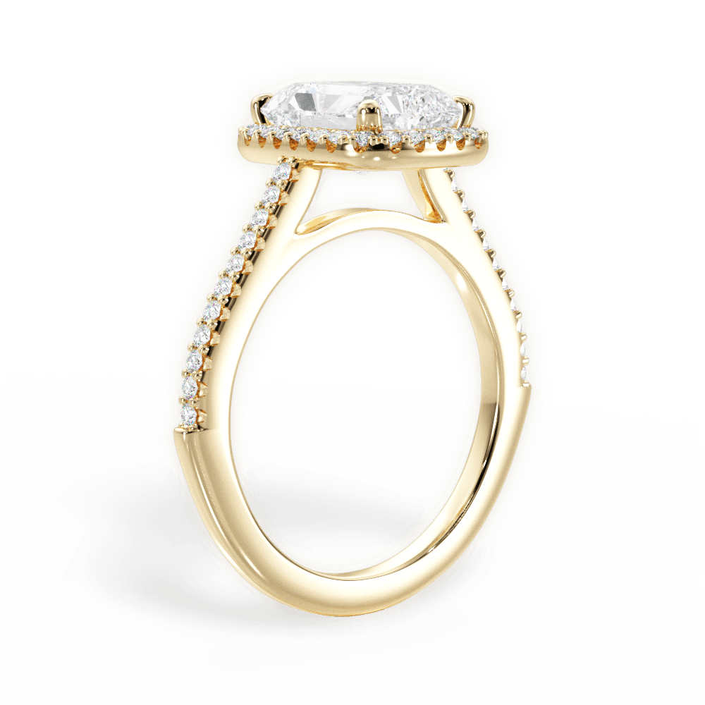 14kt Yellow Gold/18kt Yellow Gold/radiant/front