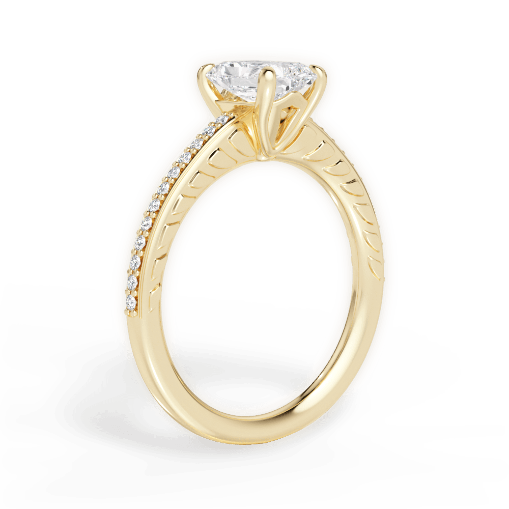 14kt Yellow Gold/18kt Yellow Gold/radiant/front