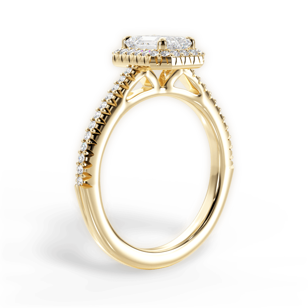 14kt Yellow Gold/18kt Yellow Gold/emerald/front