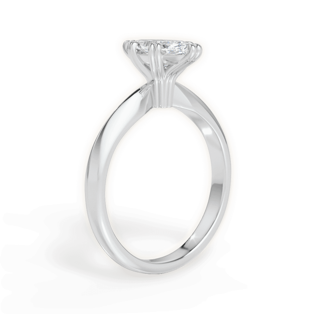 14kt White Gold/18kt White Gold/Platinum/marquise/front