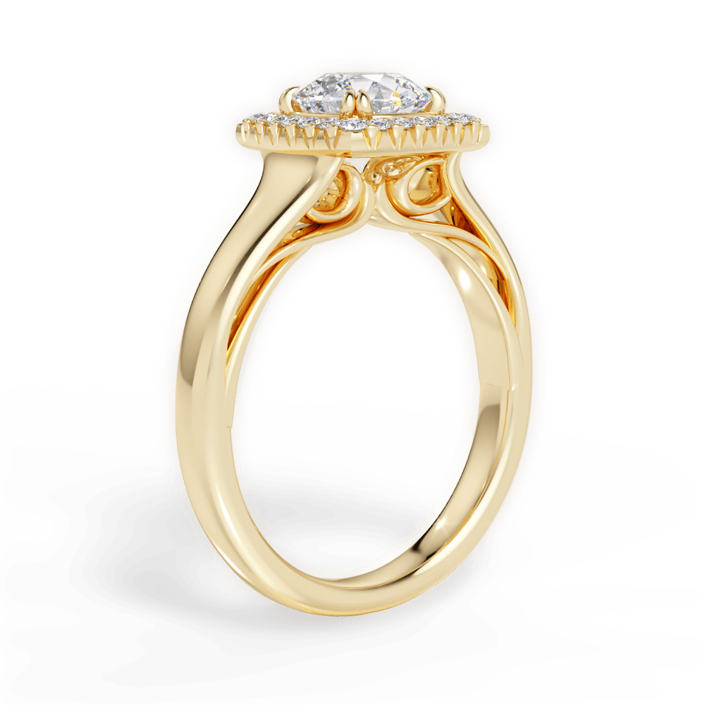 14kt Yellow Gold/18kt Yellow Gold/round/front