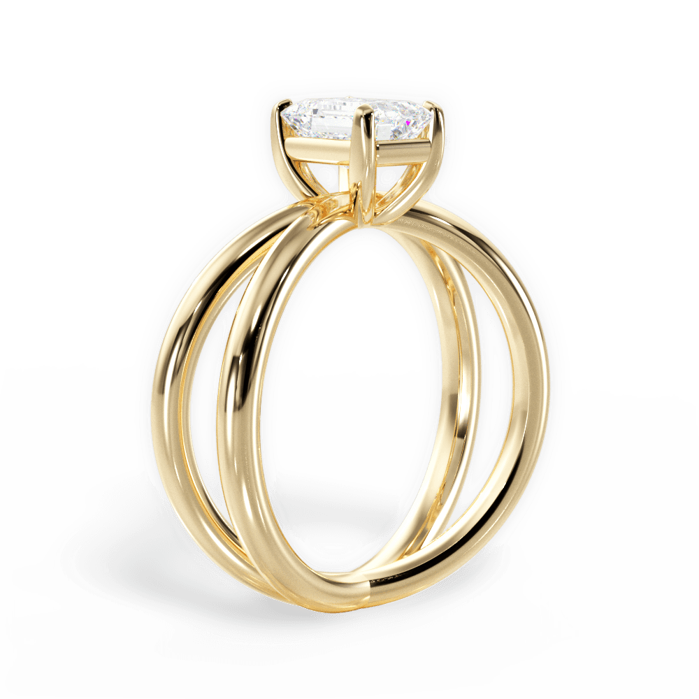 14kt Yellow Gold/18kt Yellow Gold/emerald/front