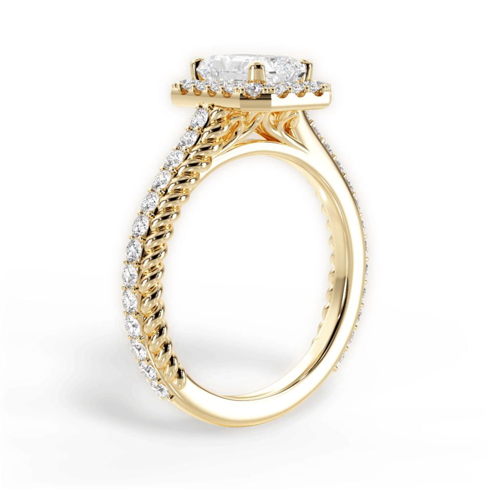 14kt Yellow Gold/18kt Yellow Gold/radiant/front