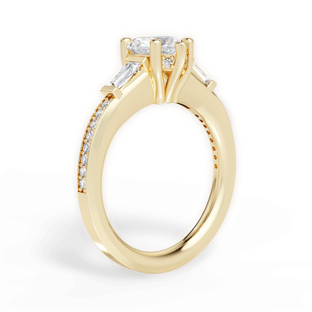 14kt Yellow Gold/18kt Yellow Gold/heart/front