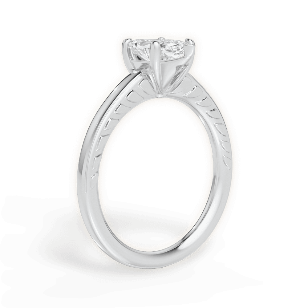 14kt White Gold/18kt White Gold/Platinum/marquise/front