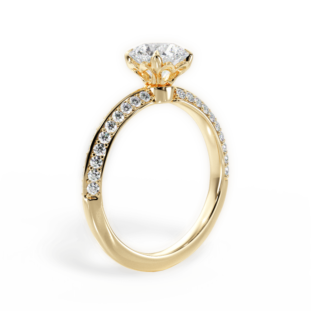 14kt Yellow Gold/18kt Yellow Gold/round/front