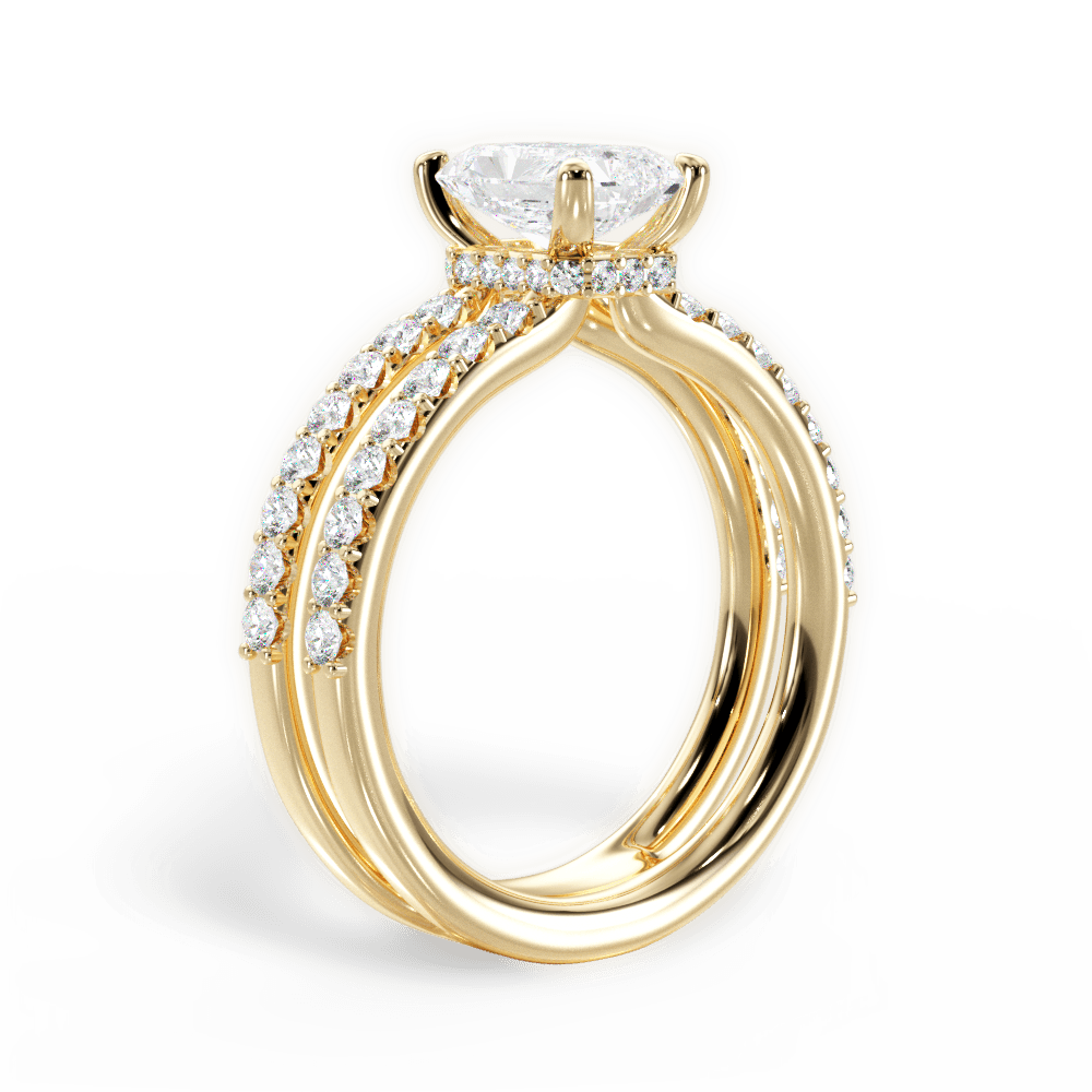 14kt Yellow Gold/18kt Yellow Gold/radiant/front