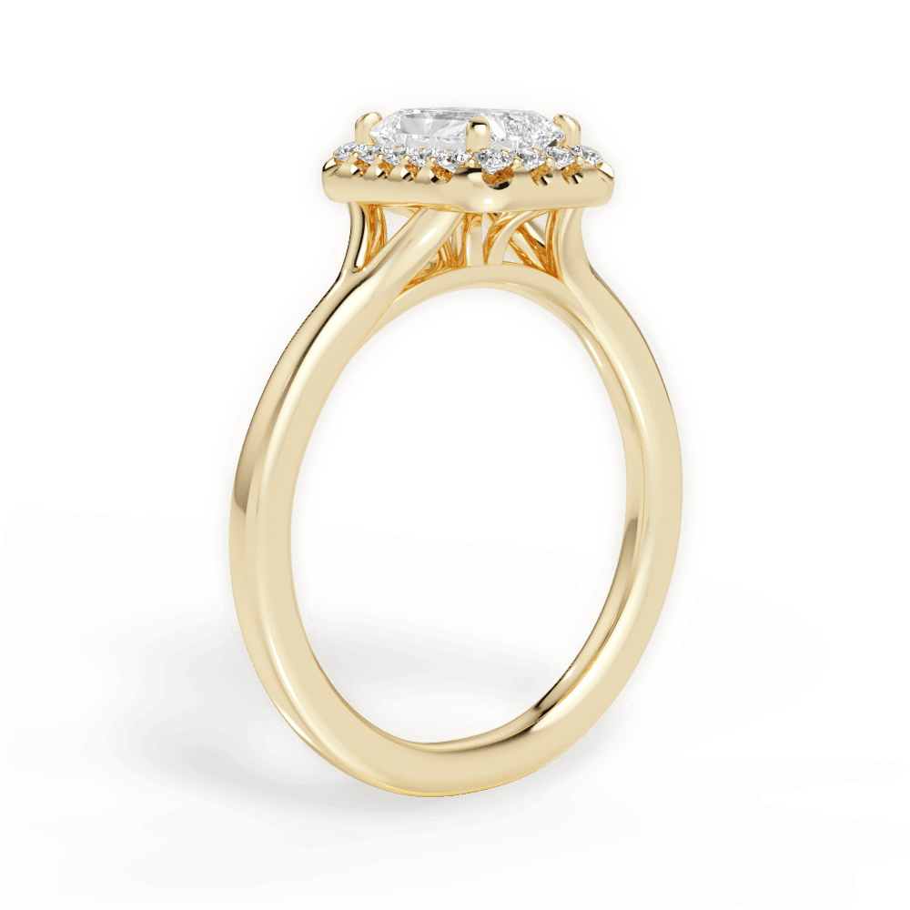 14kt Yellow Gold/18kt Yellow Gold/radiant/front