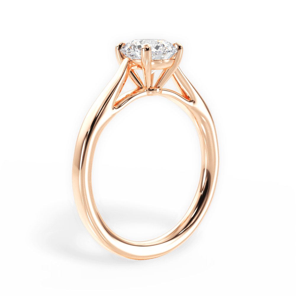 14kt Rose Gold/18kt Rose Gold/round/front