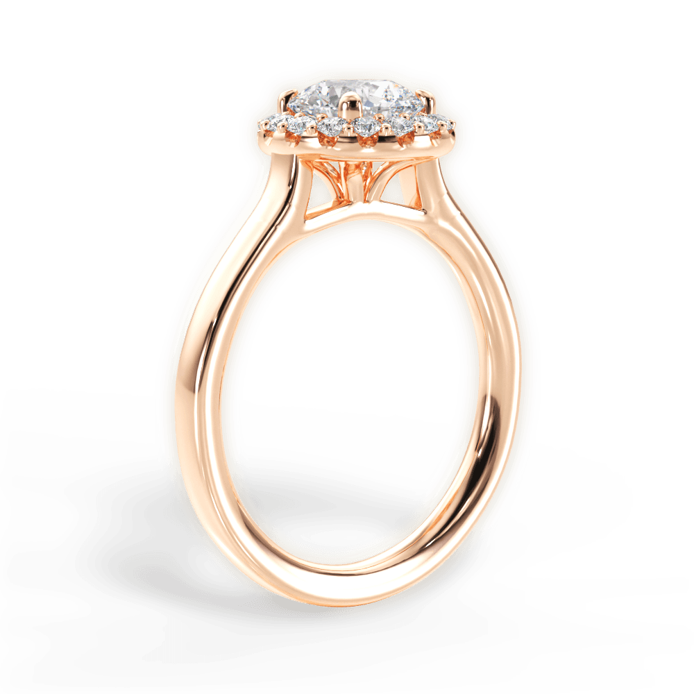 14kt Rose Gold/18kt Rose Gold/round/front