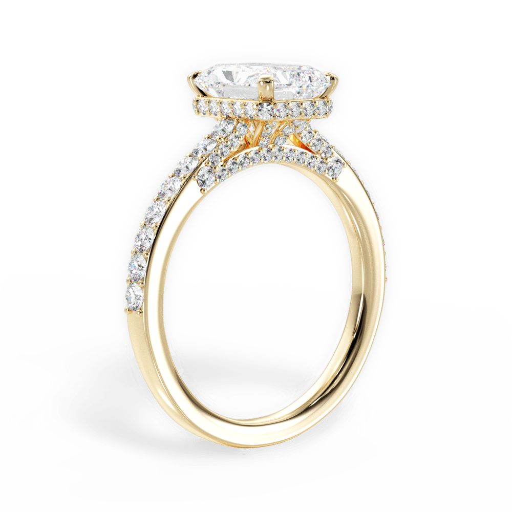 14kt Yellow Gold/18kt Yellow Gold/radiant/front