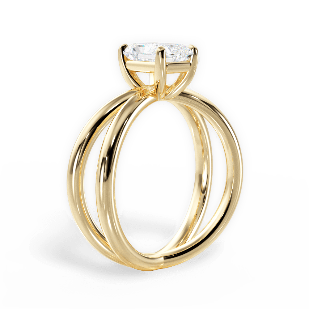 14kt Yellow Gold/18kt Yellow Gold/radiant/front