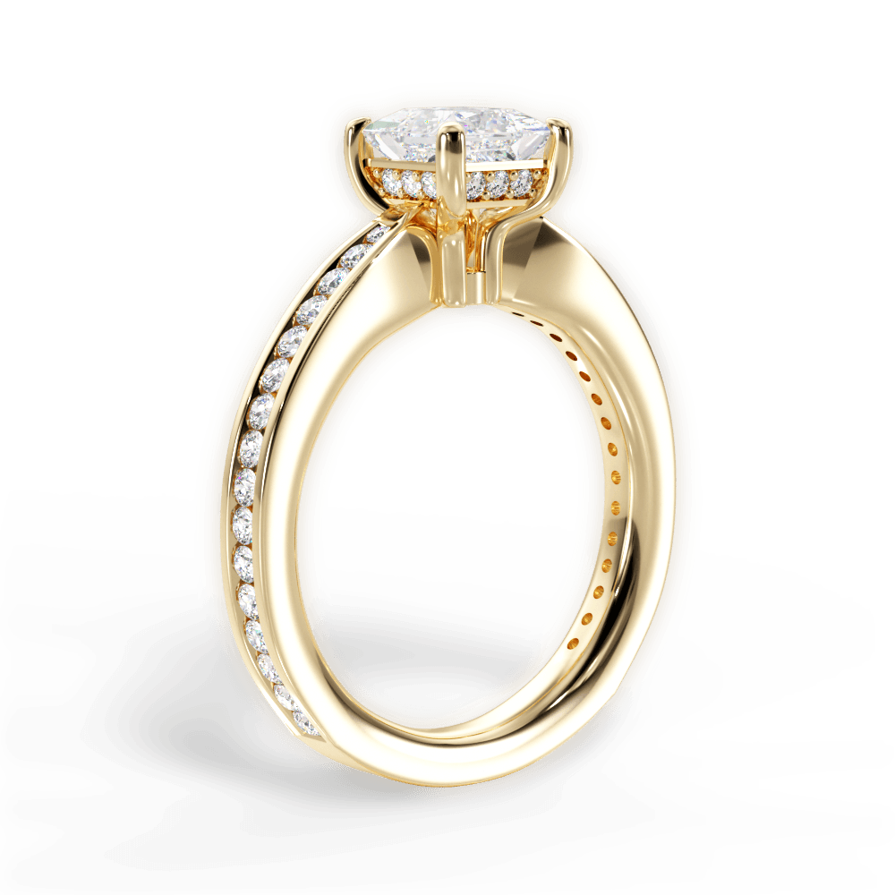 14kt Yellow Gold/18kt Yellow Gold/princess/front