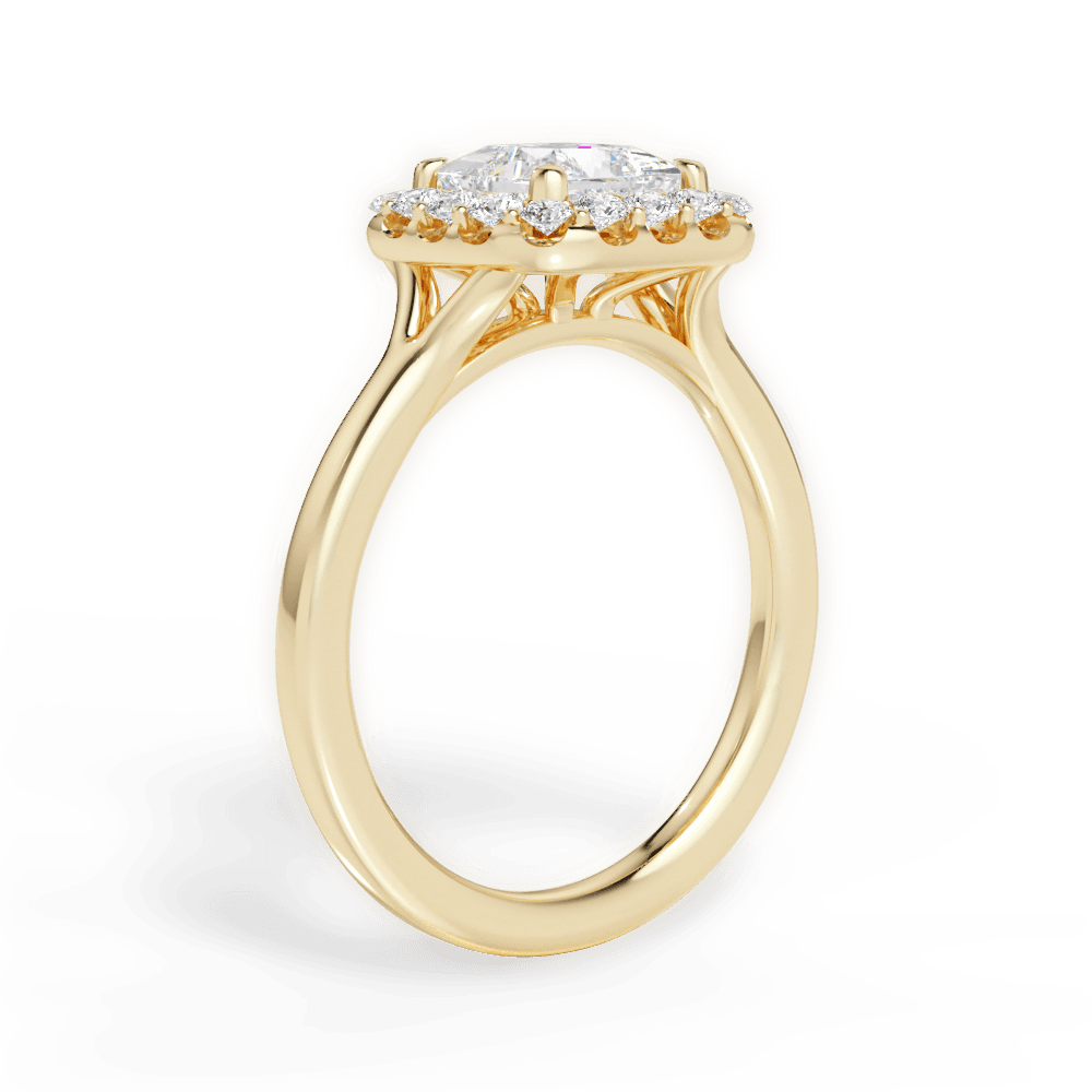 14kt Yellow Gold/18kt Yellow Gold/princess/front