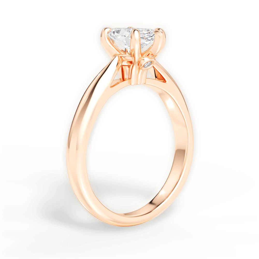 14kt Rose Gold/18kt Rose Gold/marquise/front