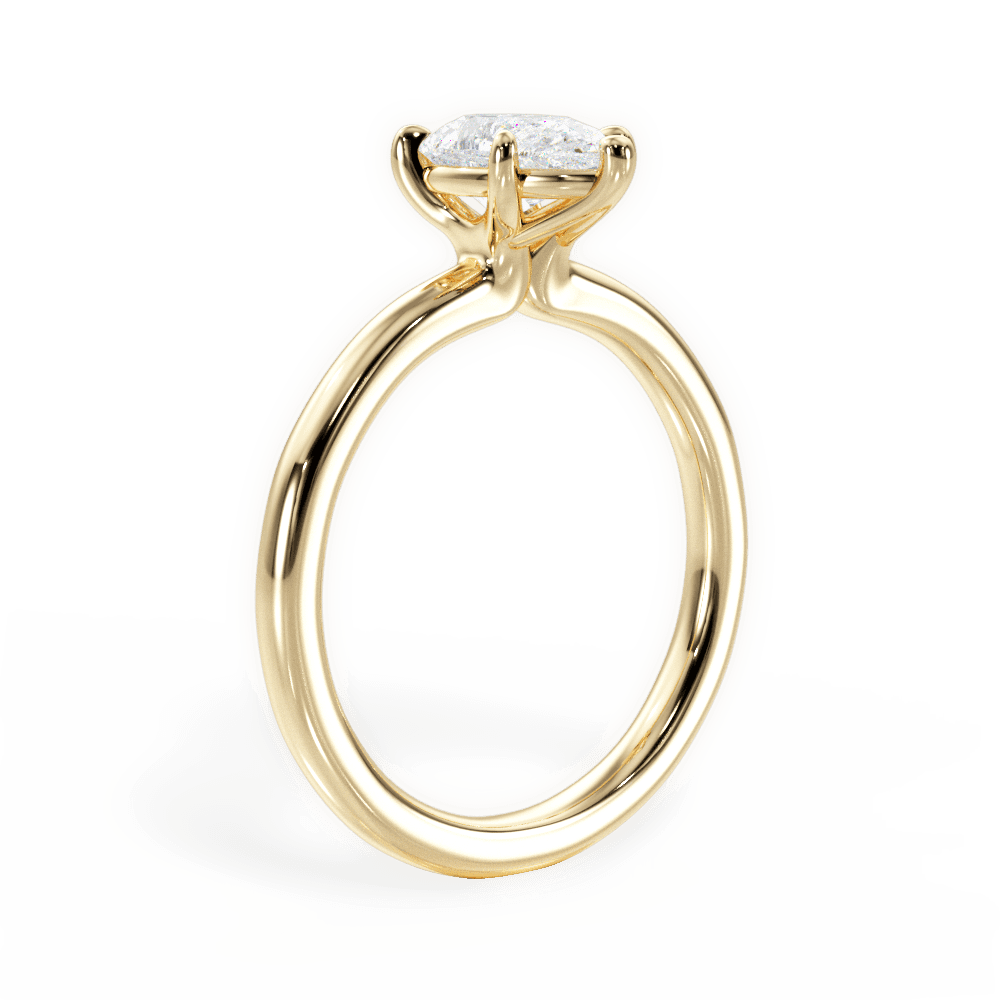 14kt Yellow Gold/18kt Yellow Gold/pear/front