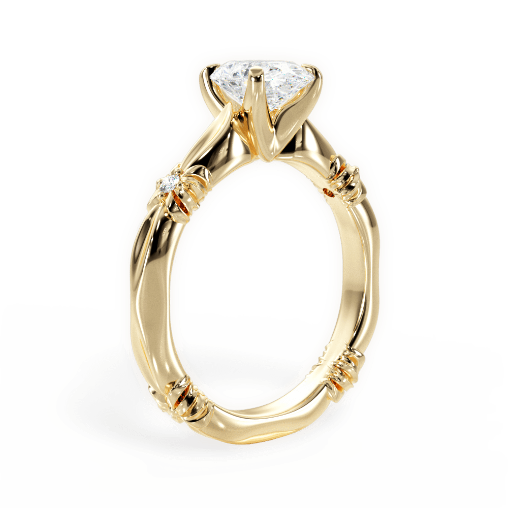 14kt Yellow Gold/18kt Yellow Gold/oval/front