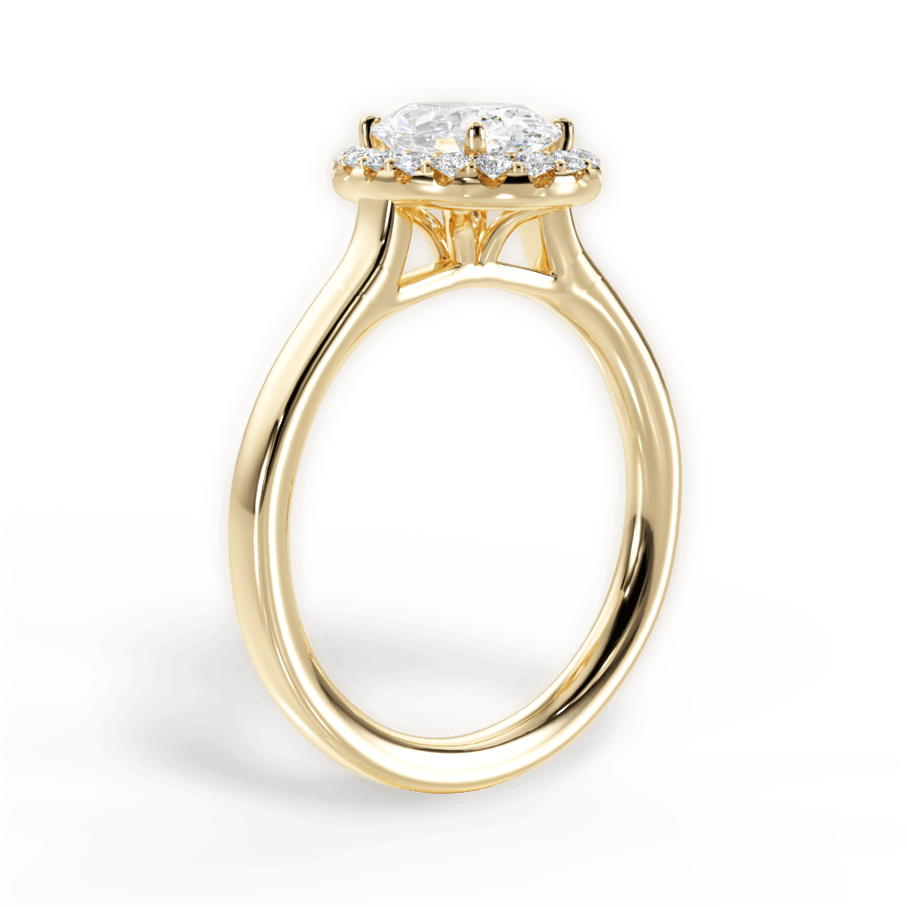 14kt Yellow Gold/18kt Yellow Gold/oval/front