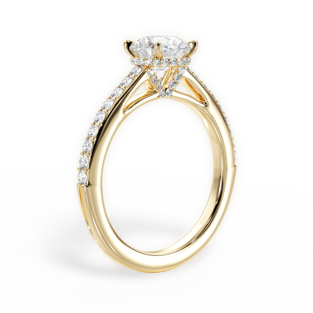 14kt Yellow Gold/18kt Yellow Gold/round/front