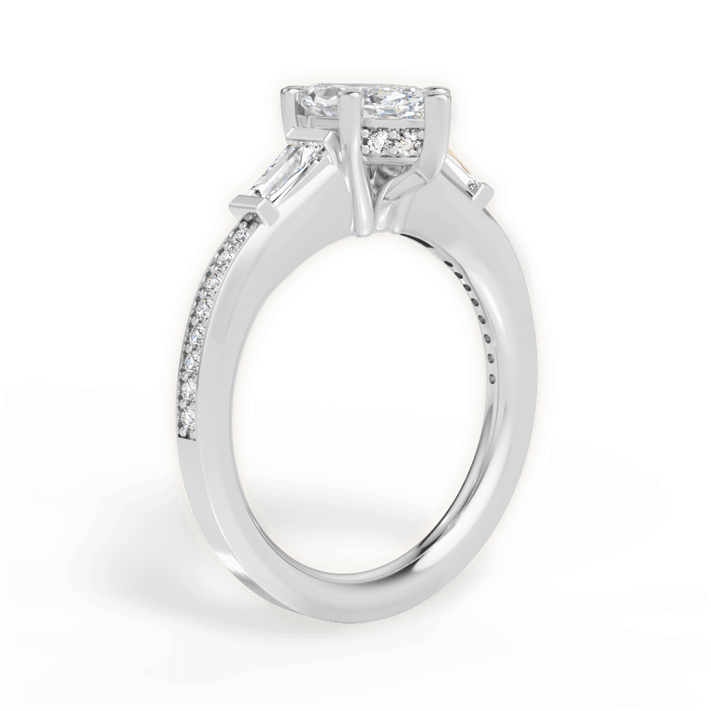 14kt White Gold/18kt White Gold/Platinum/marquise/front