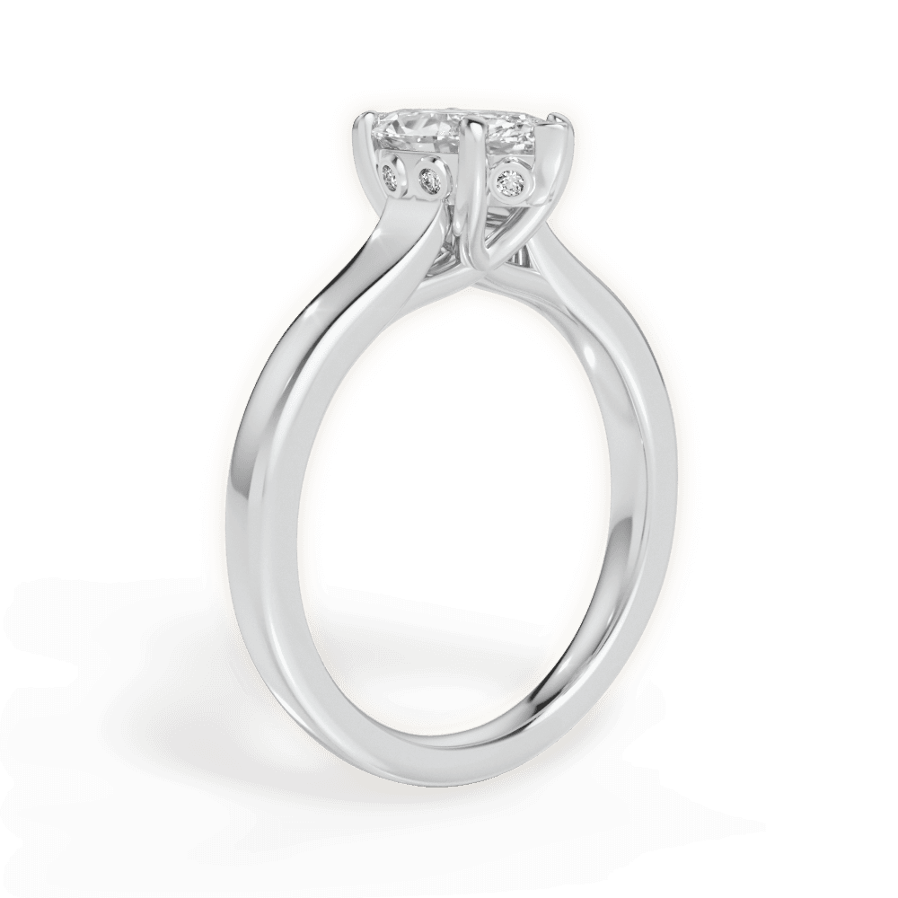 14kt White Gold/18kt White Gold/Platinum/marquise/front