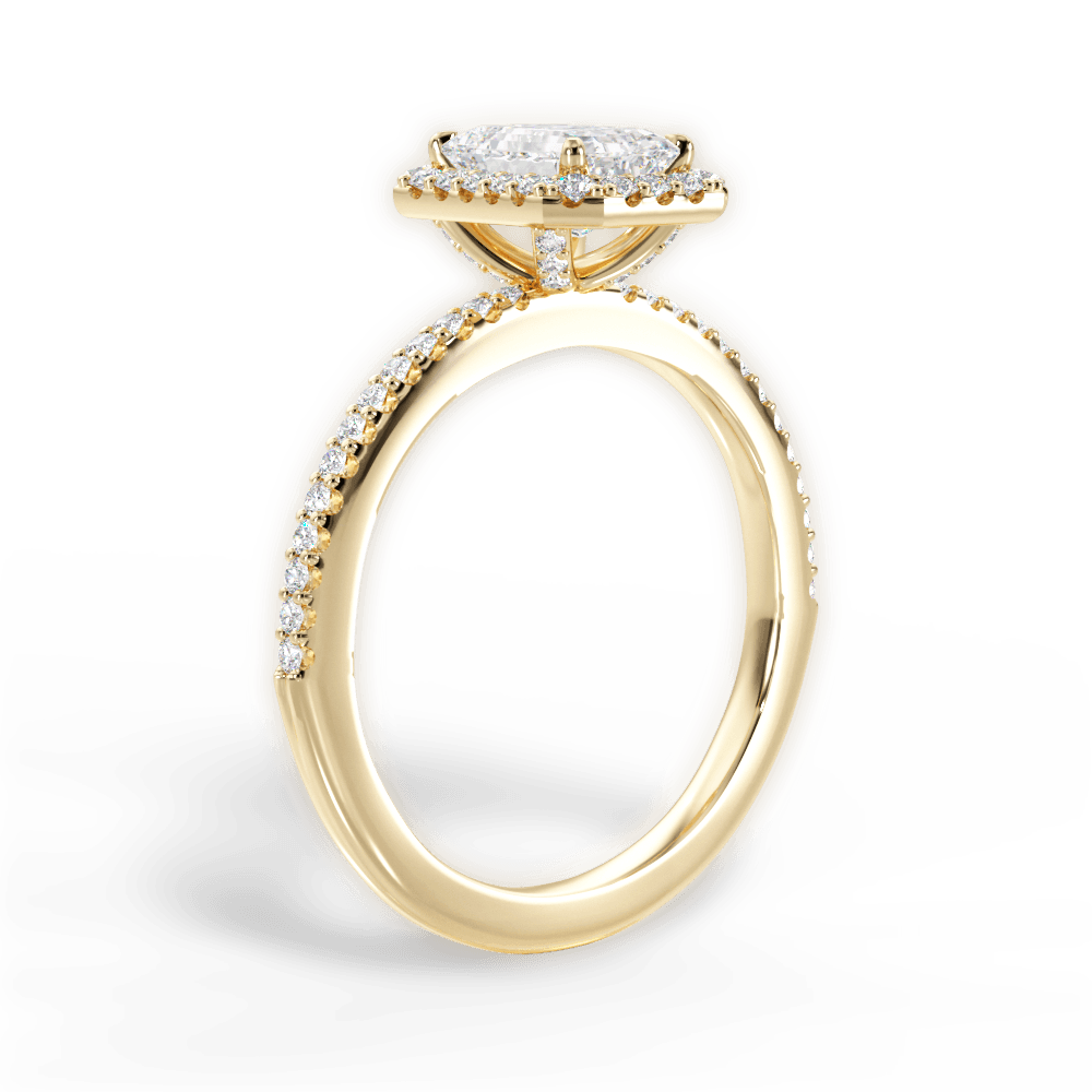 14kt Yellow Gold/18kt Yellow Gold/emerald/front