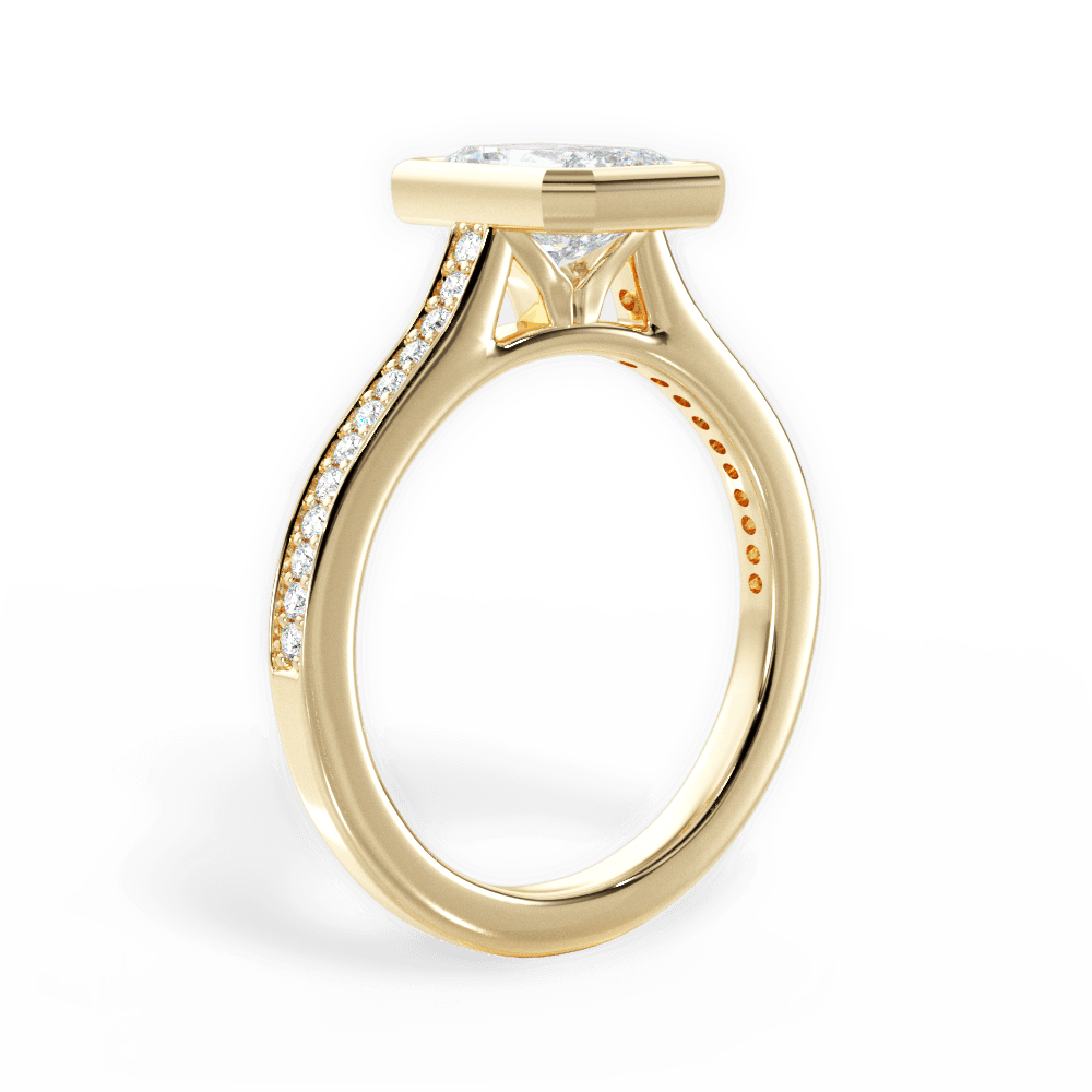 14kt Yellow Gold/18kt Yellow Gold/radiant/front