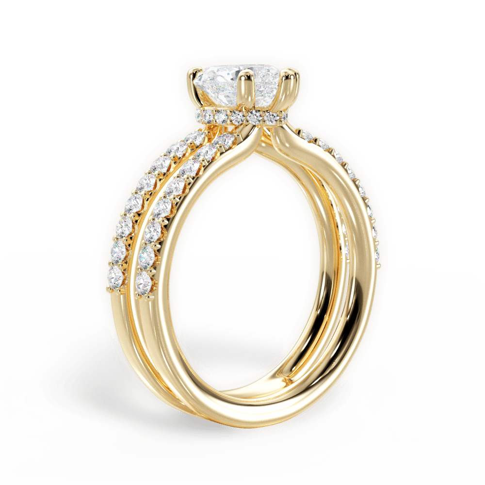 14kt Yellow Gold/18kt Yellow Gold/heart/front