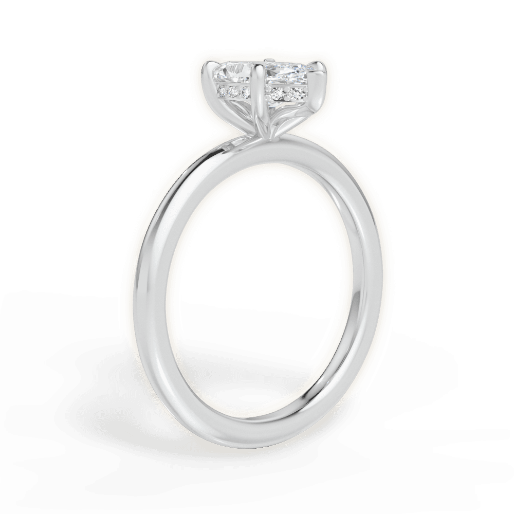 14kt White Gold/18kt White Gold/Platinum/marquise/front