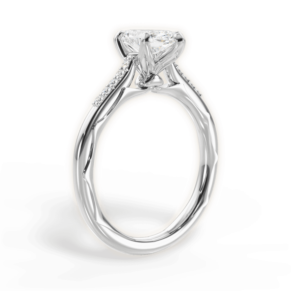 14kt White Gold/18kt White Gold/Platinum/marquise/front