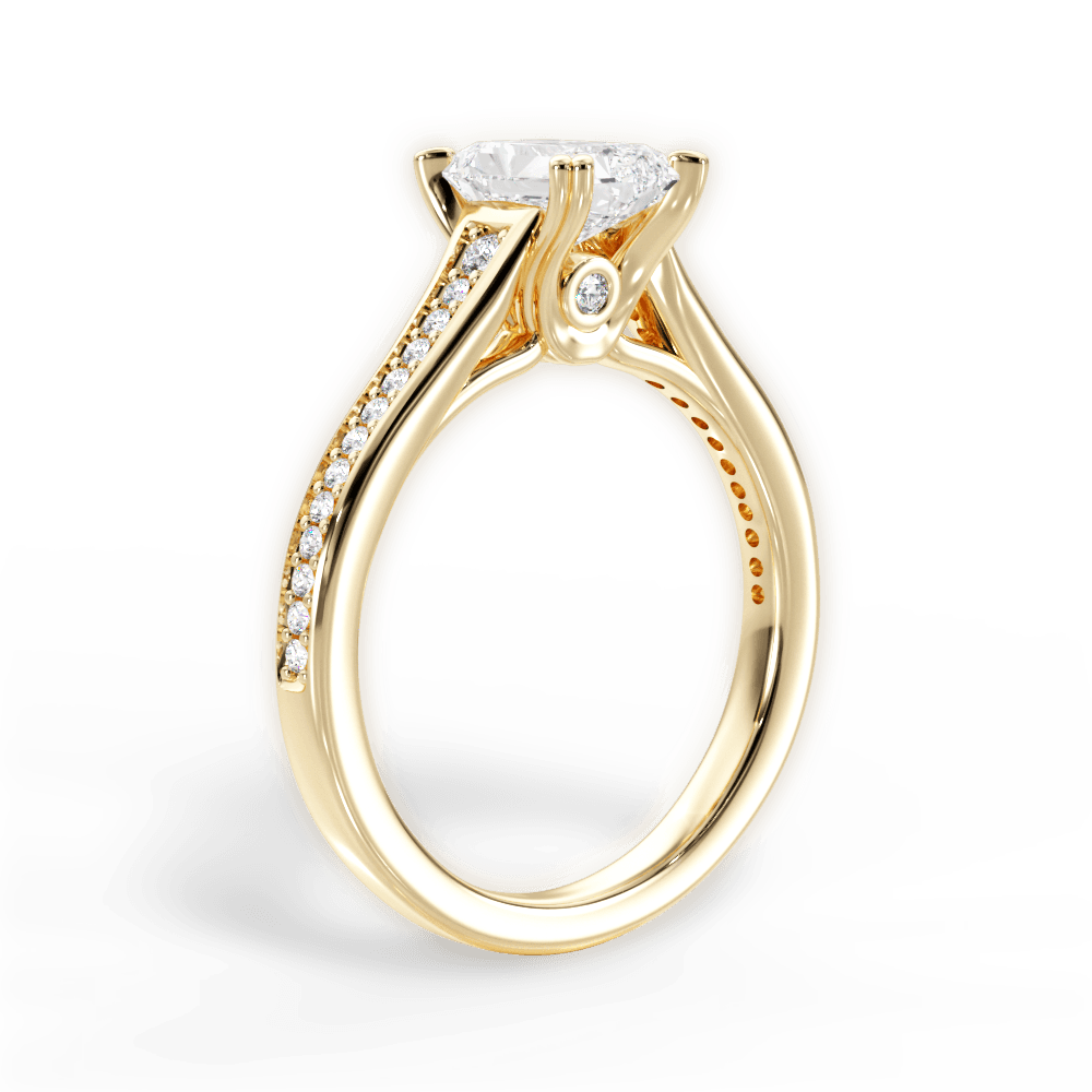14kt Yellow Gold/18kt Yellow Gold/radiant/front