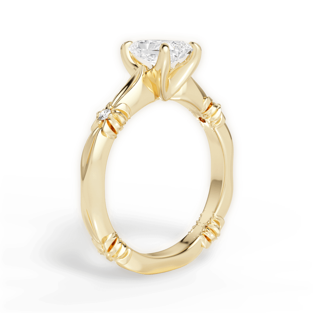 14kt Yellow Gold/18kt Yellow Gold/radiant/front