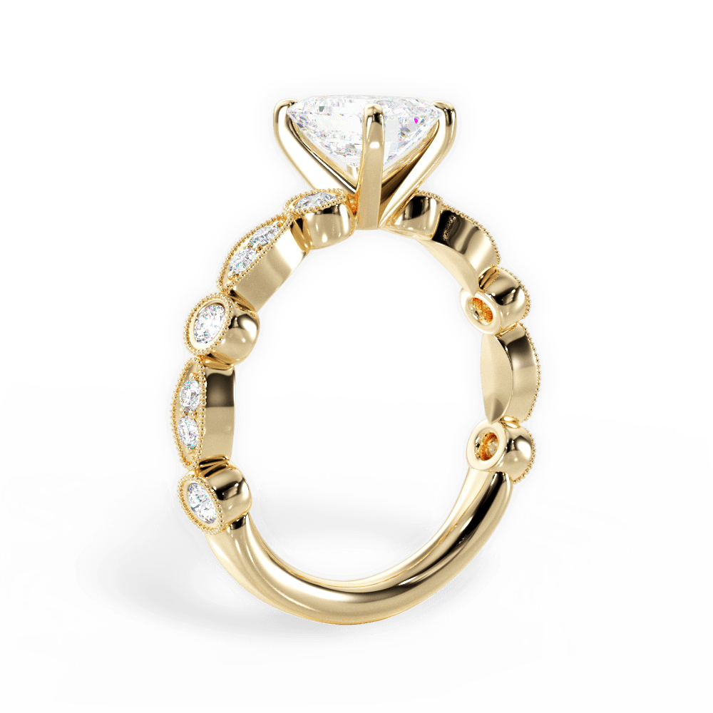 14kt Yellow Gold/18kt Yellow Gold/emerald/front
